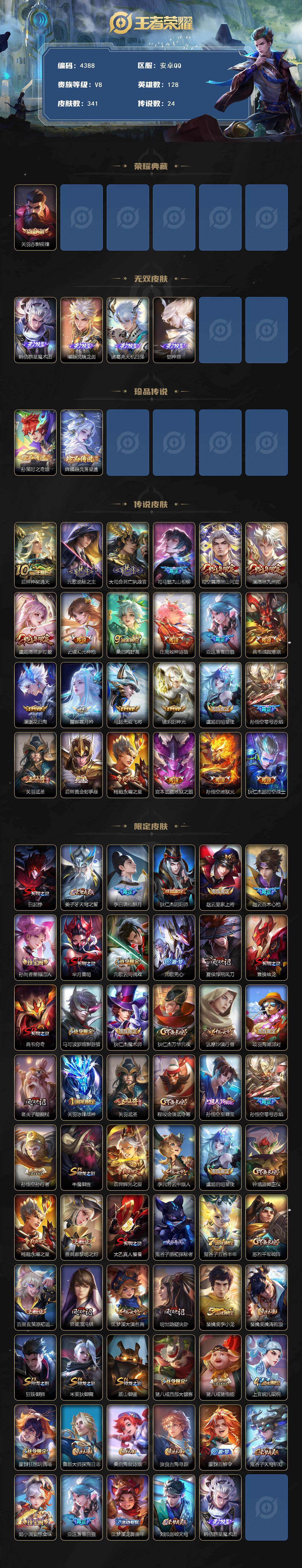 WZCMW4157146王者荣耀账号详情图2