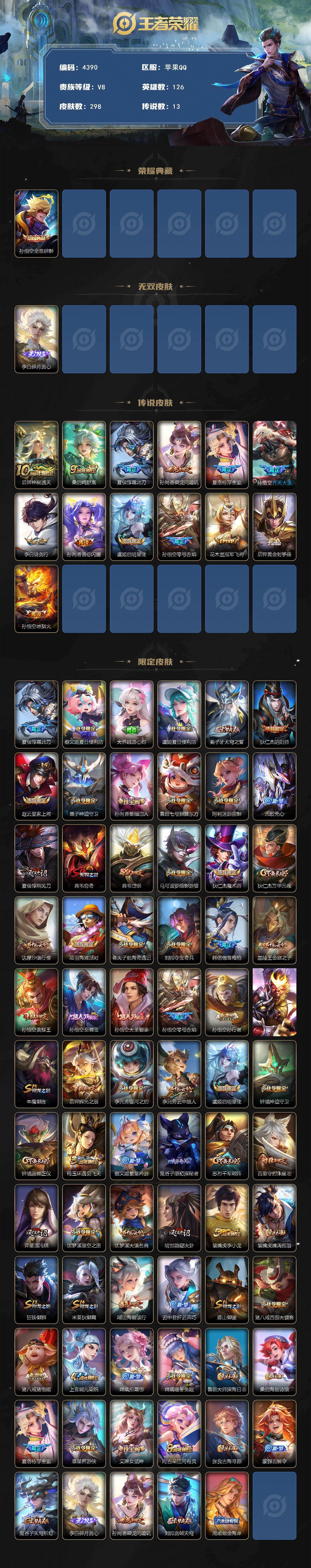 WZCMW4157149王者荣耀账号详情图2