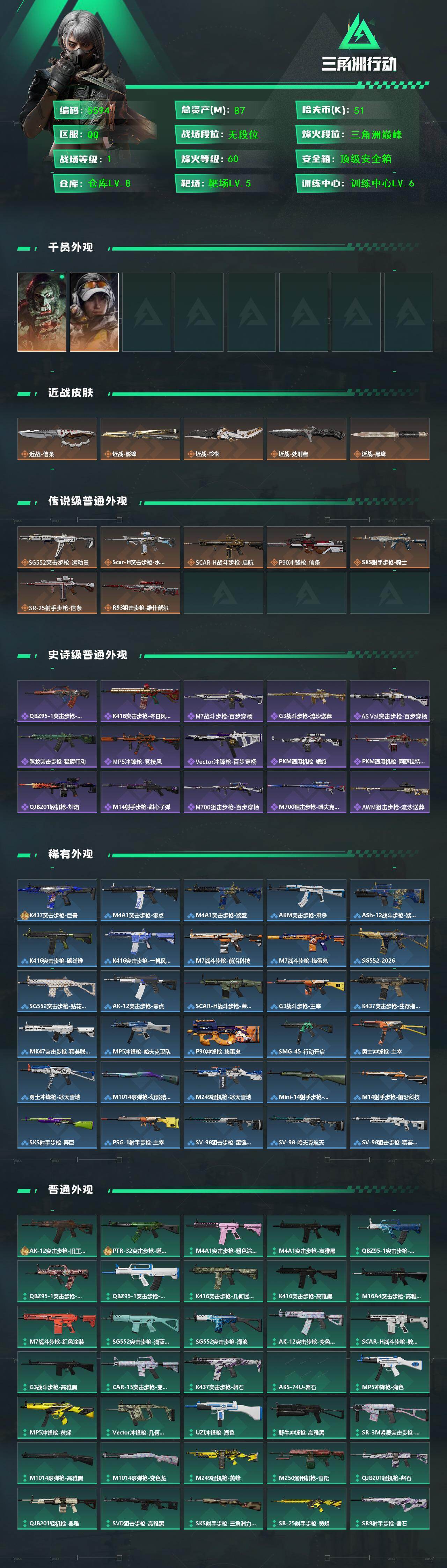 SJZCMW444812三角洲行动账号详情图2