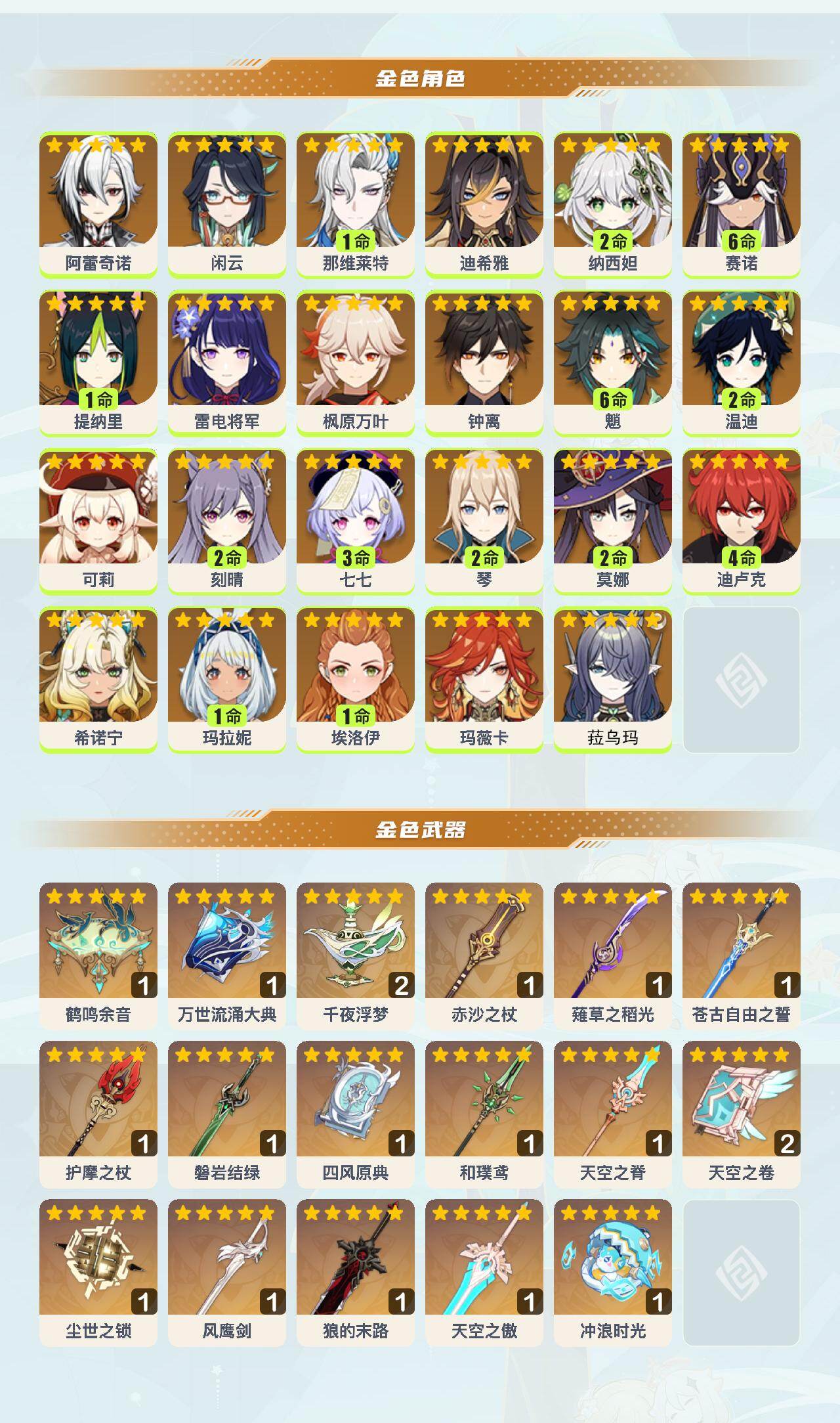 YSEY42184原神账号详情图3