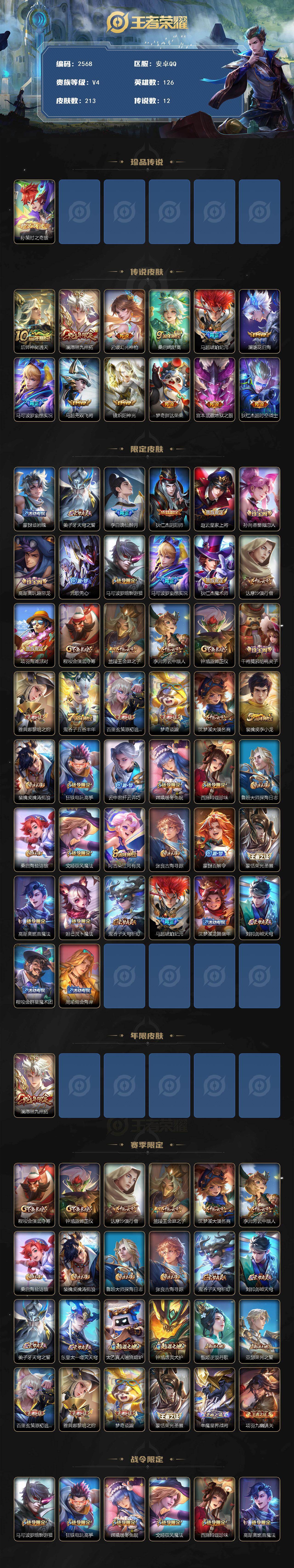 WZCMW4159253王者荣耀账号详情图2