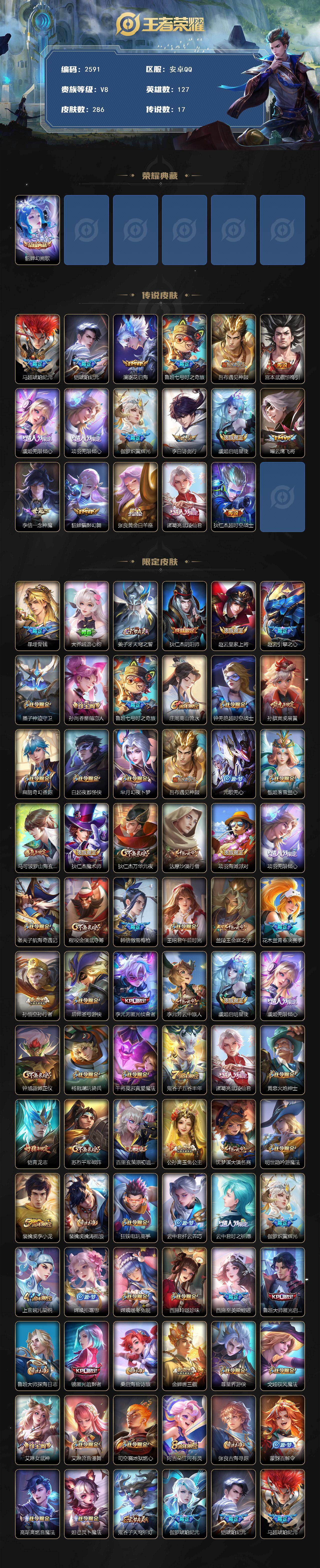 WZCMW4159899王者荣耀账号详情图2