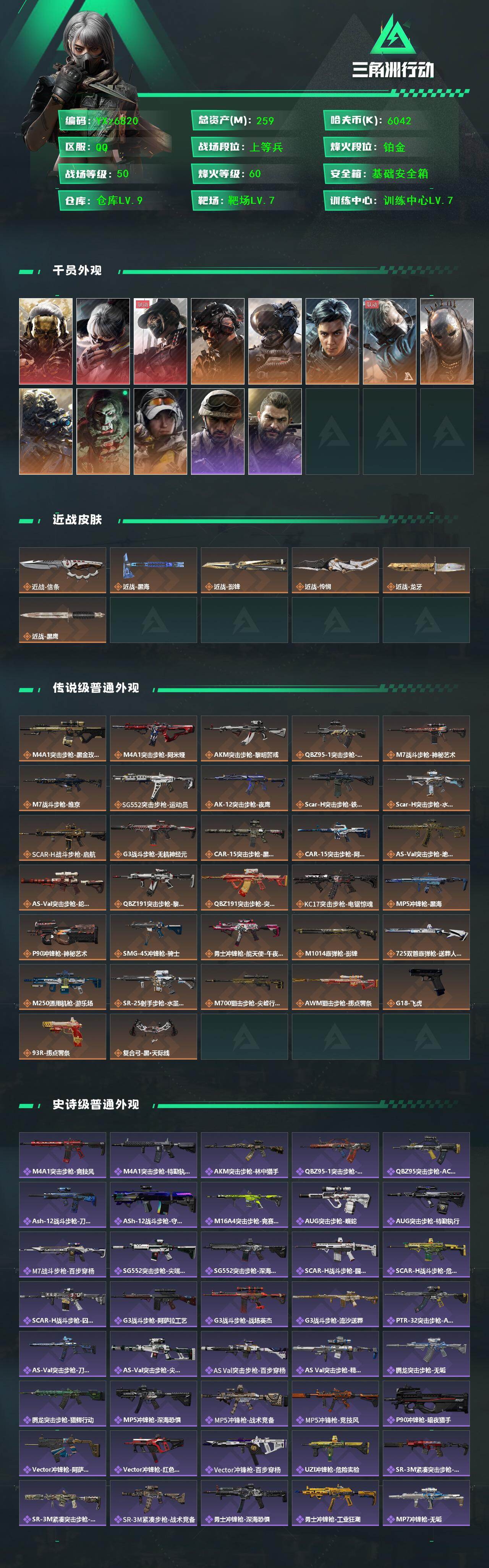 SJZCMW445484三角洲行动账号详情图2