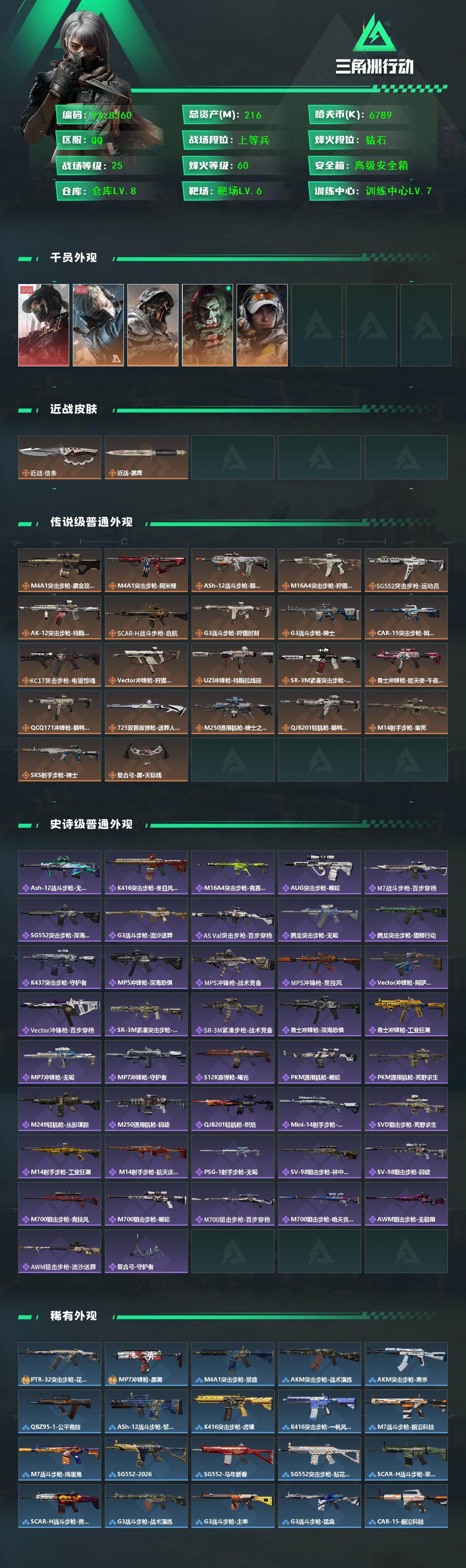 SJZCMW454102三角洲行动账号详情图2