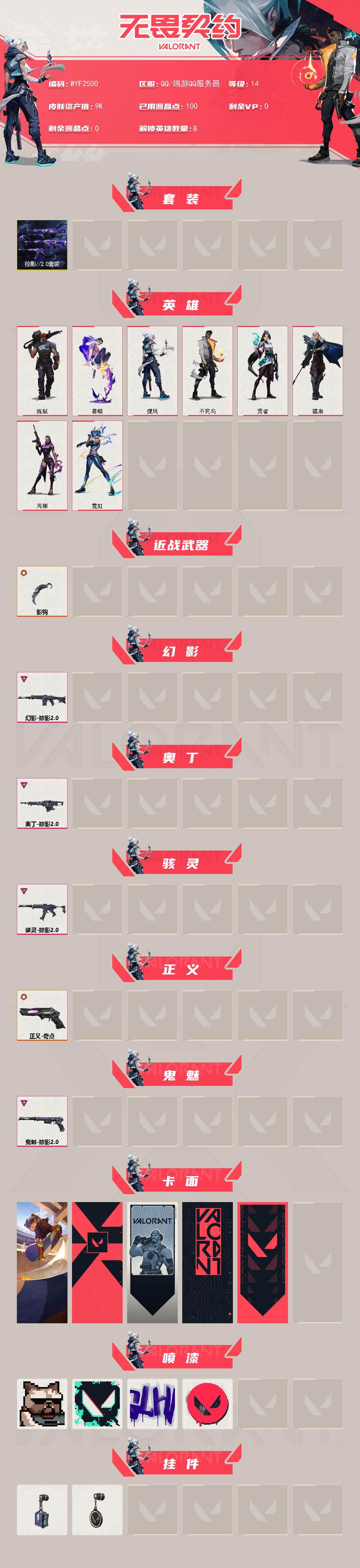 WWQEY413484无畏契约账号详情图2