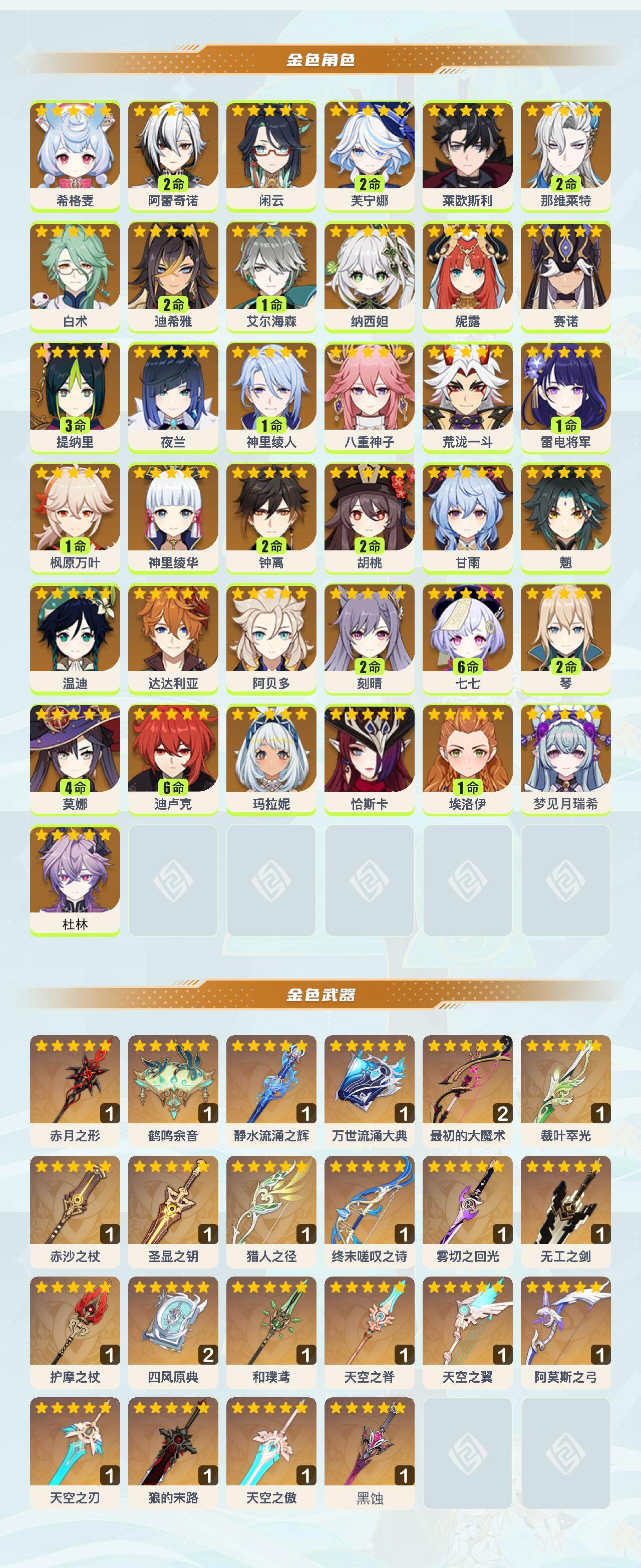 YSEY42315原神账号详情图3