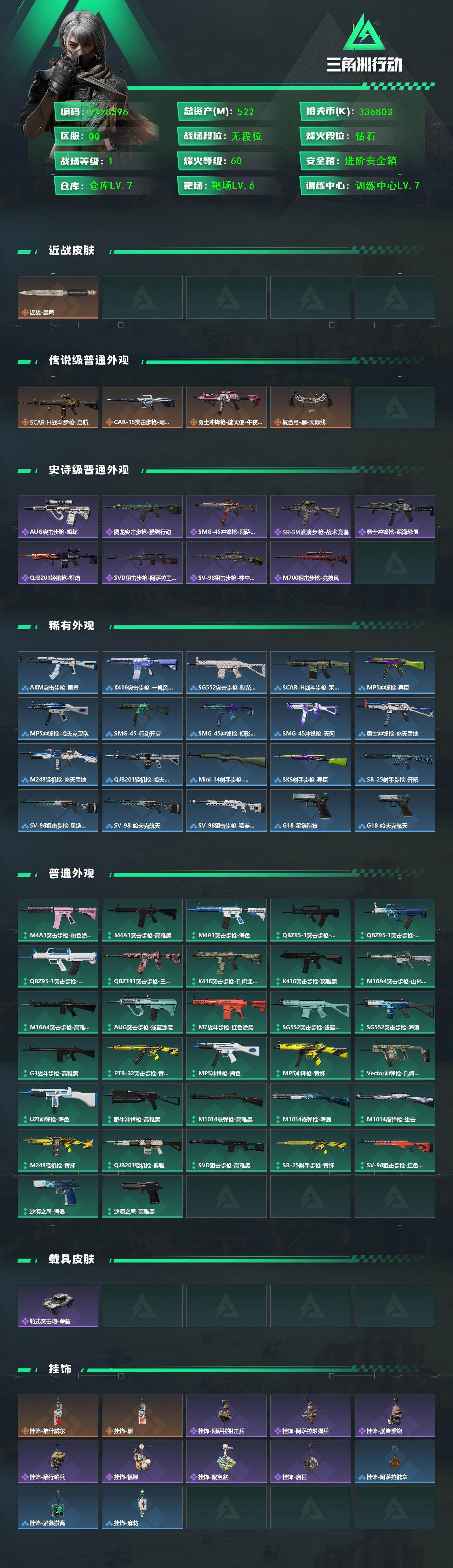 SJZCMW446755三角洲行动账号详情图2