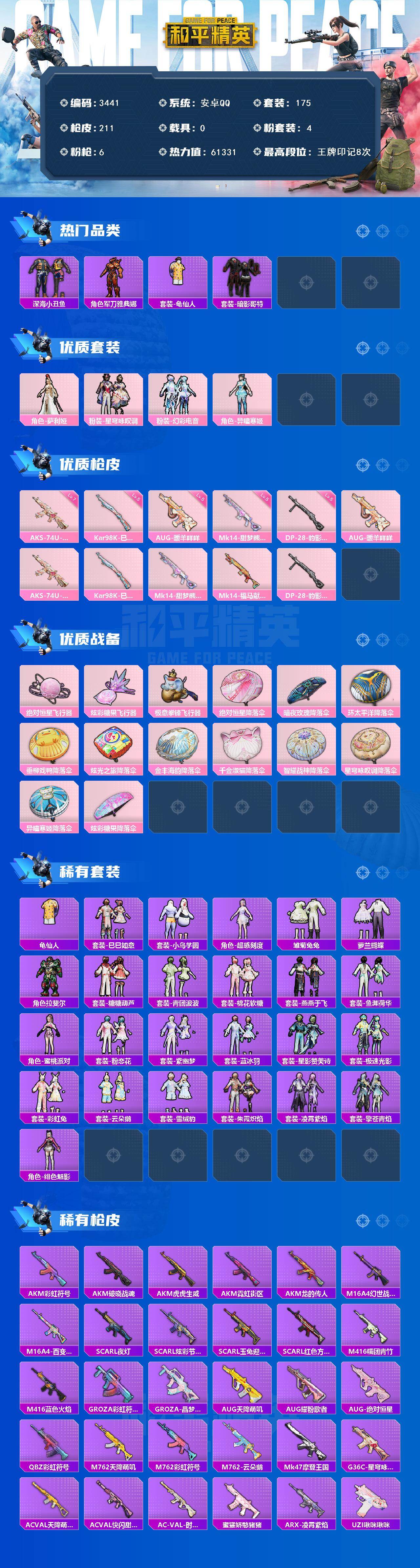 HPCMW4100039和平精英账号详情图2