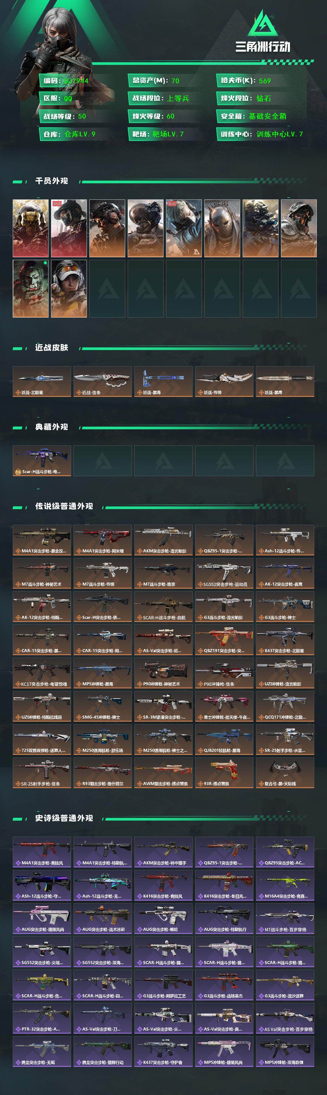 SJZQM451525三角洲行动账号详情图3