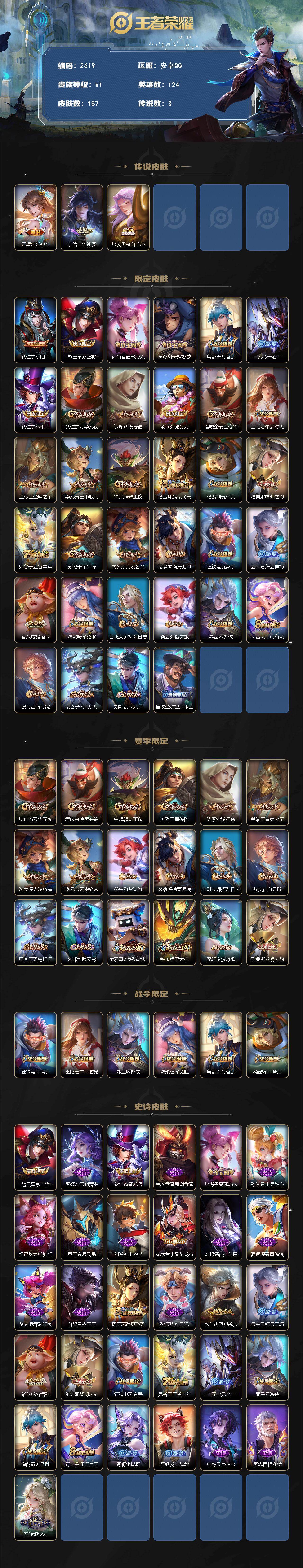 WZCMW4164906王者荣耀账号详情图2