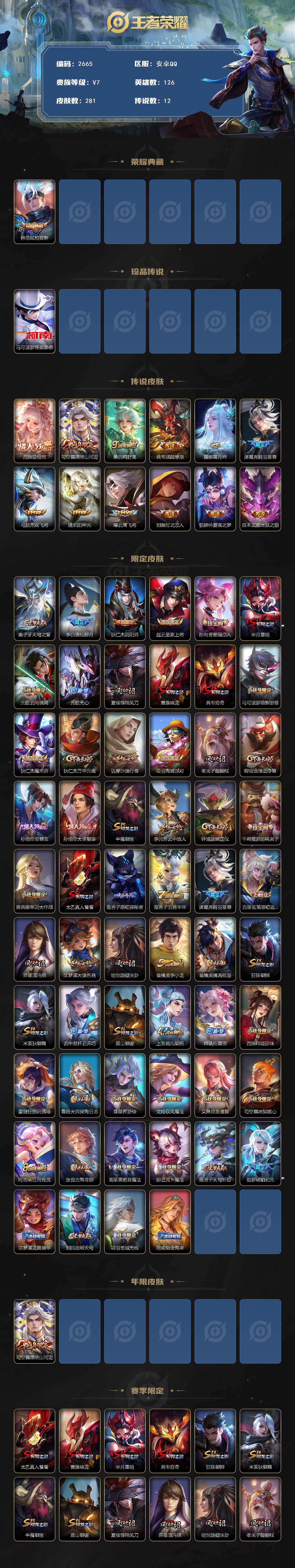 WZCMW4165268王者荣耀账号详情图2