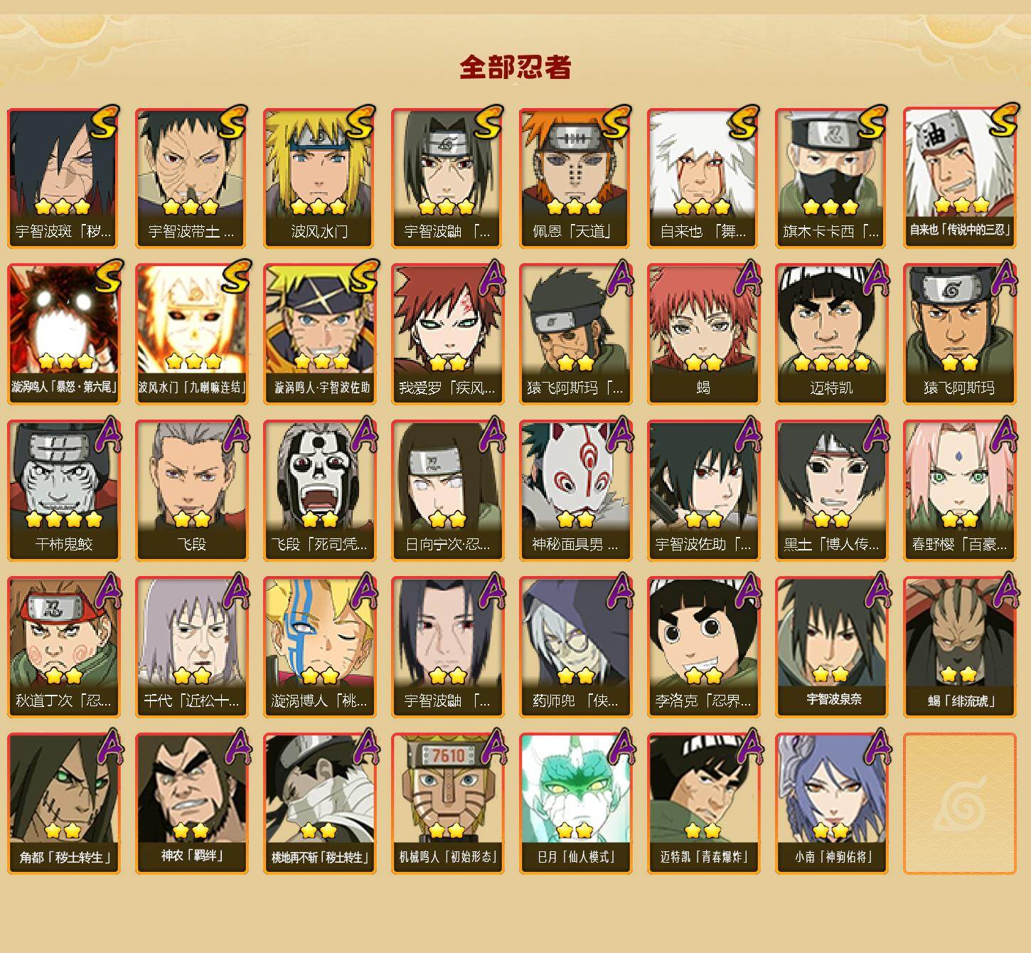 HYLFY412797火影忍者账号详情图2