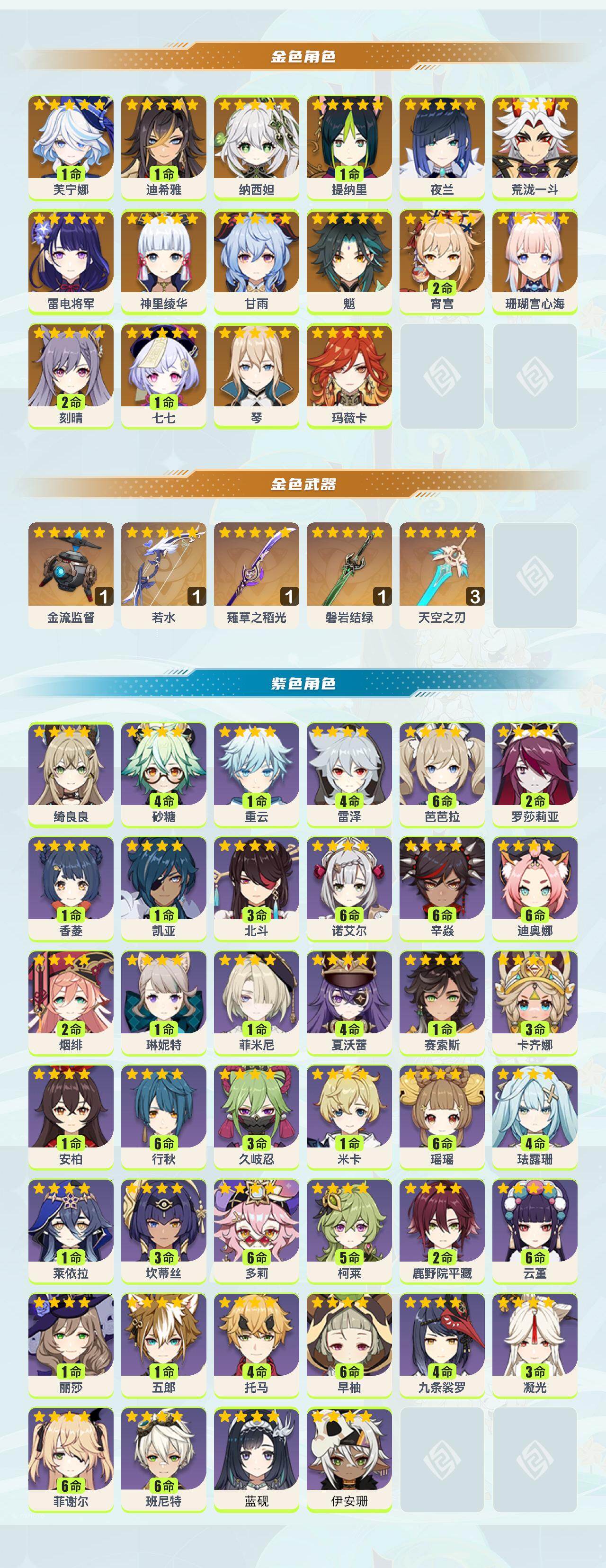 YSYHY42413原神账号详情图2