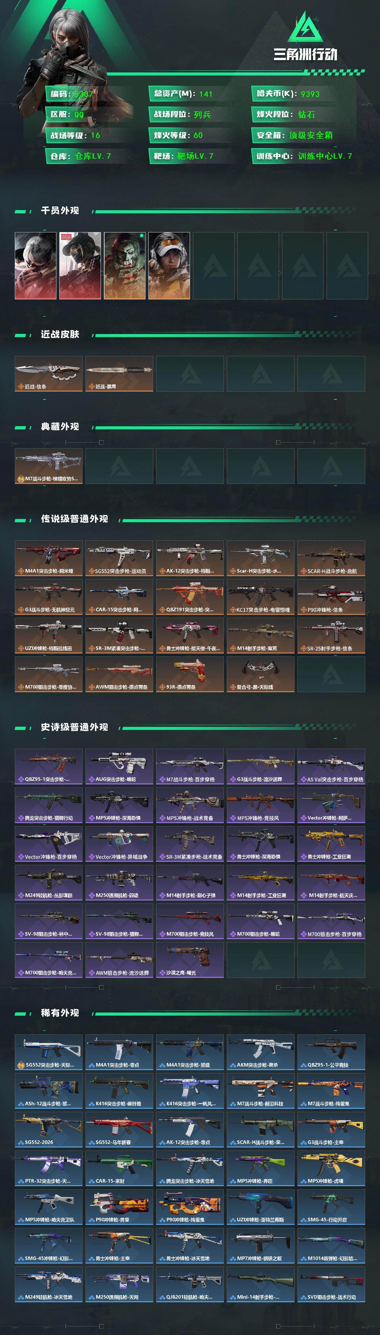 SJZCMW447114三角洲行动账号详情图2