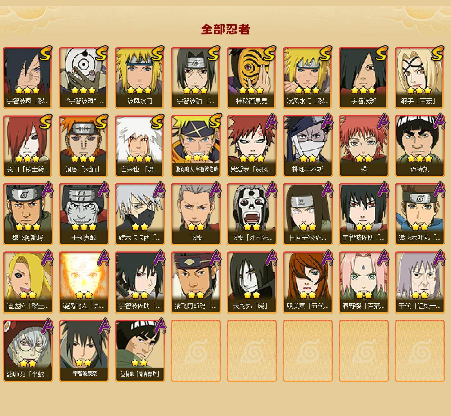 HYQM414702火影忍者账号详情图3