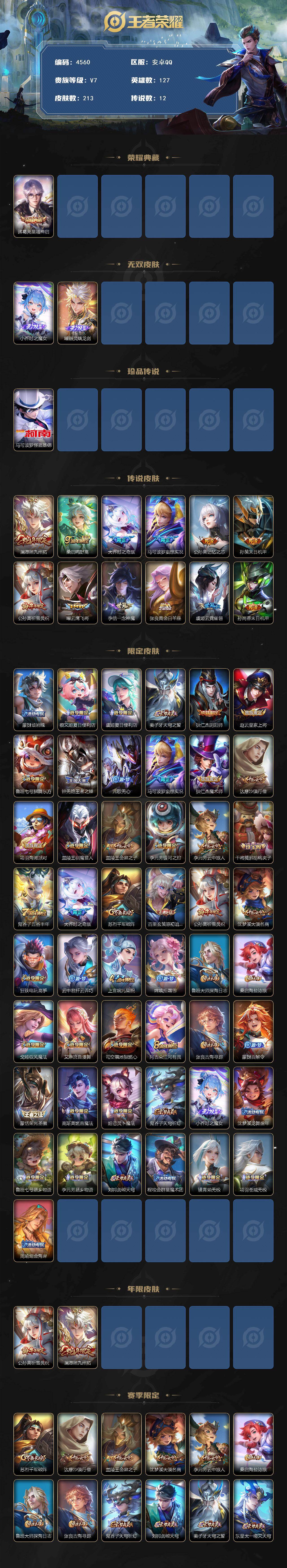 WZCMW4167571王者荣耀账号详情图2