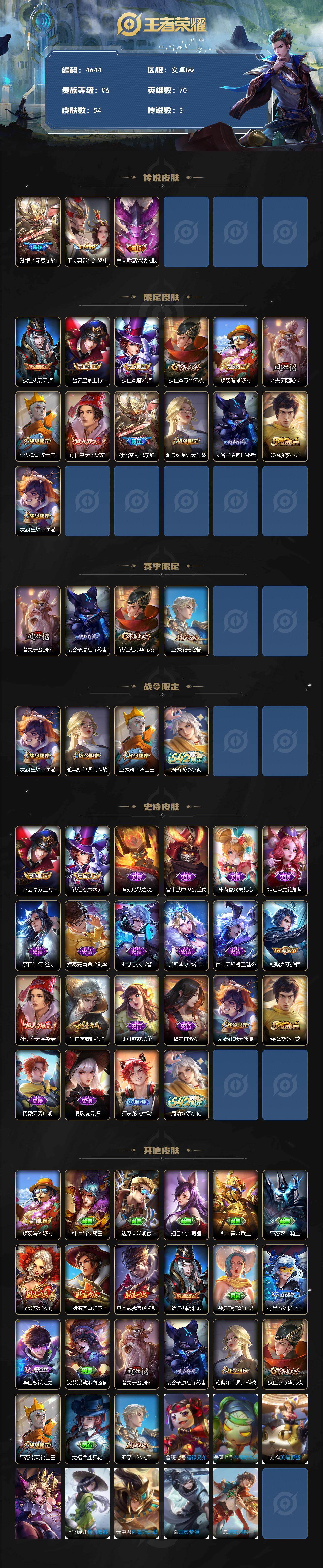 WZJZ4191963王者荣耀账号详情图2