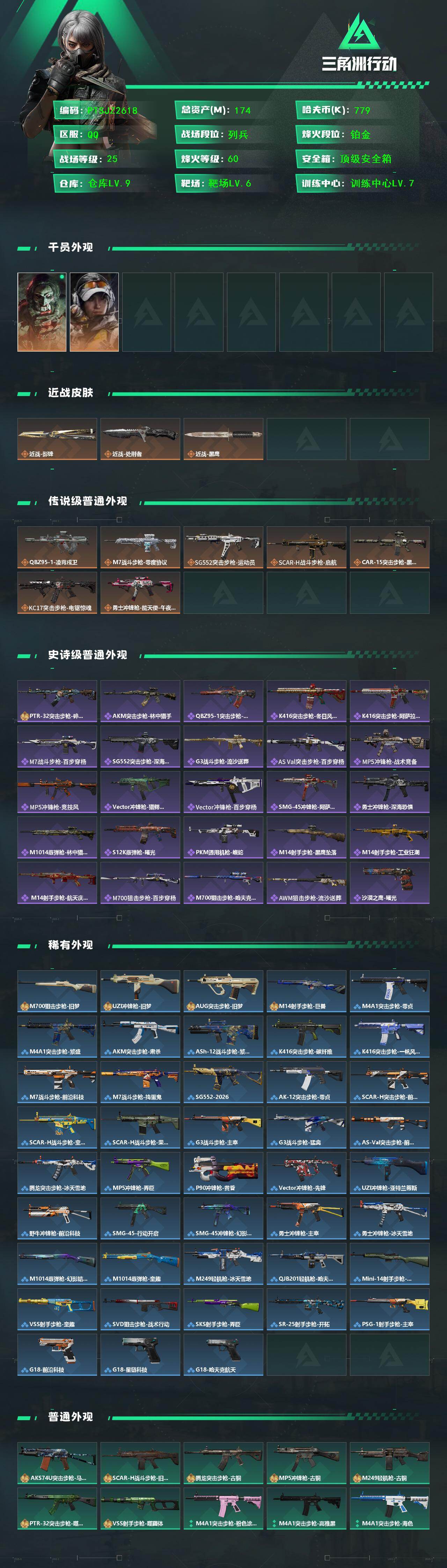 SJZQM447723三角洲行动账号详情图3