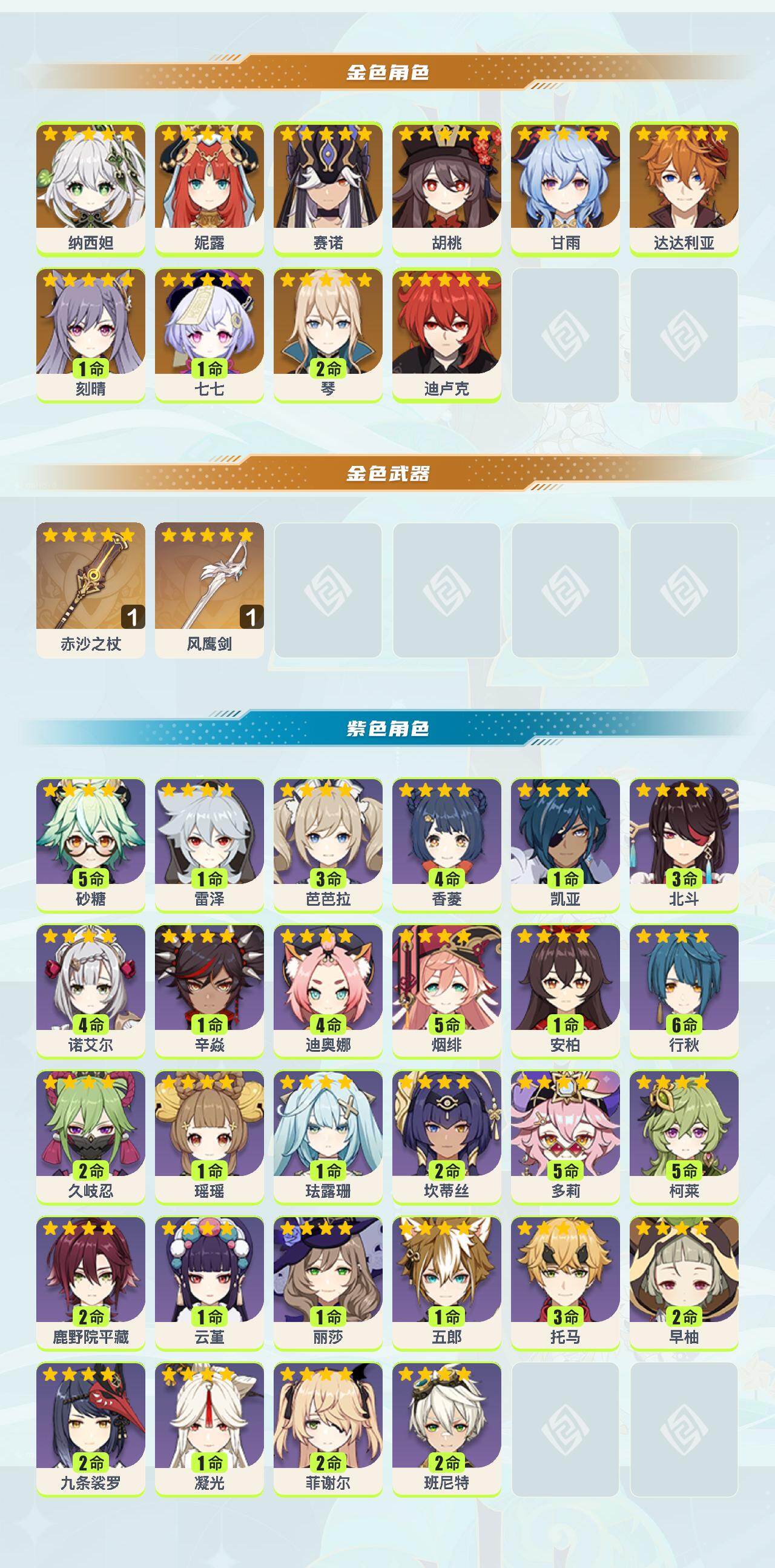 YSYHY42548原神账号详情图2