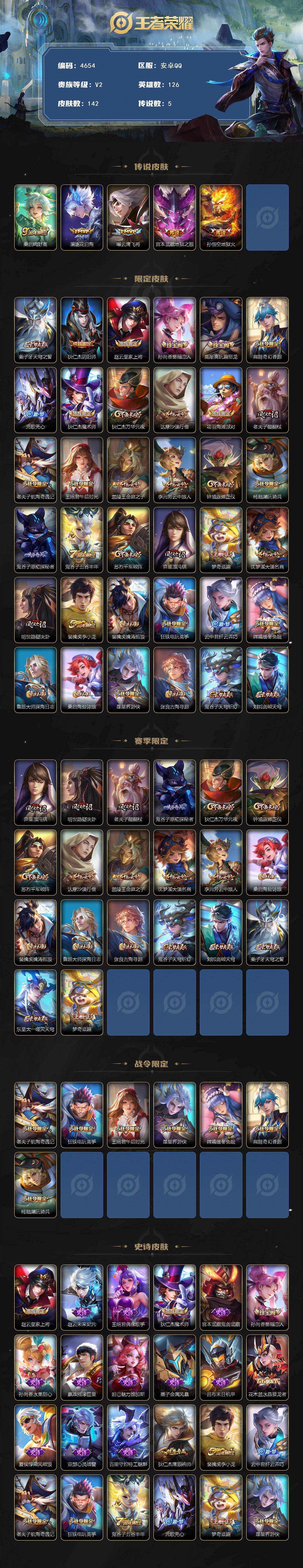 WZJZ4191976王者荣耀账号详情图2