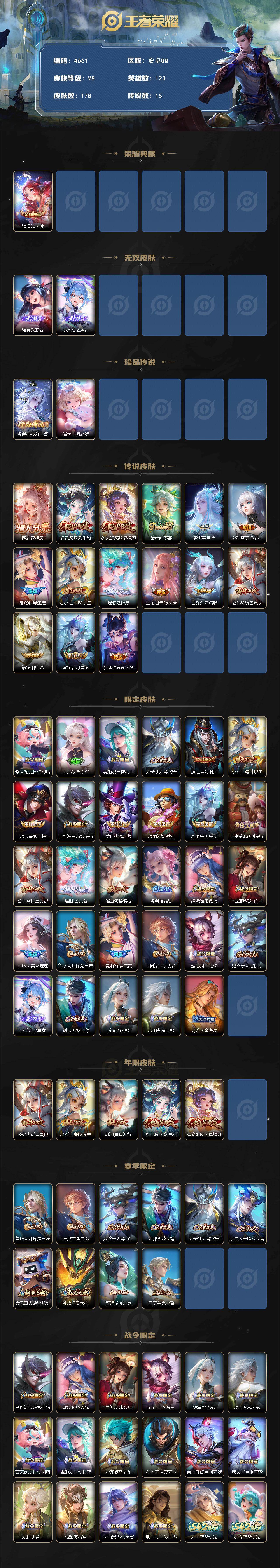 WZQM4186254王者荣耀账号详情图3