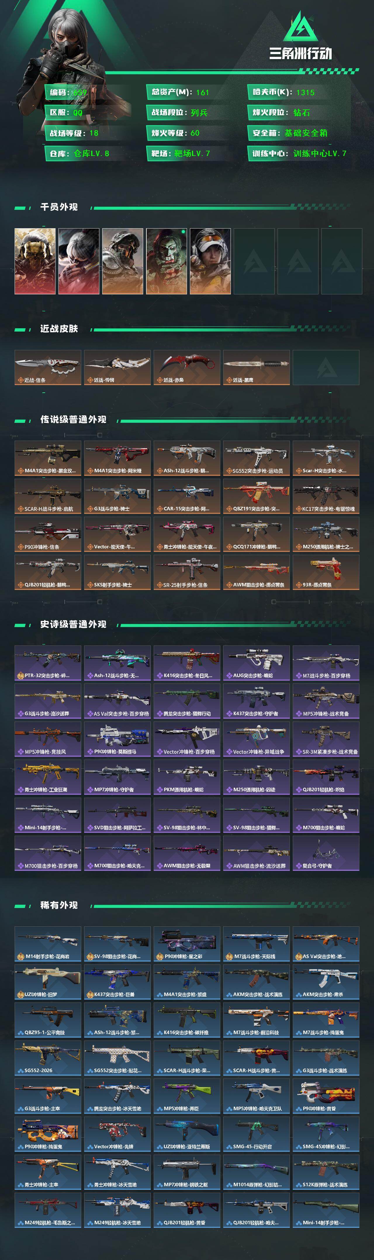 SJZCMW448458三角洲行动账号详情图2