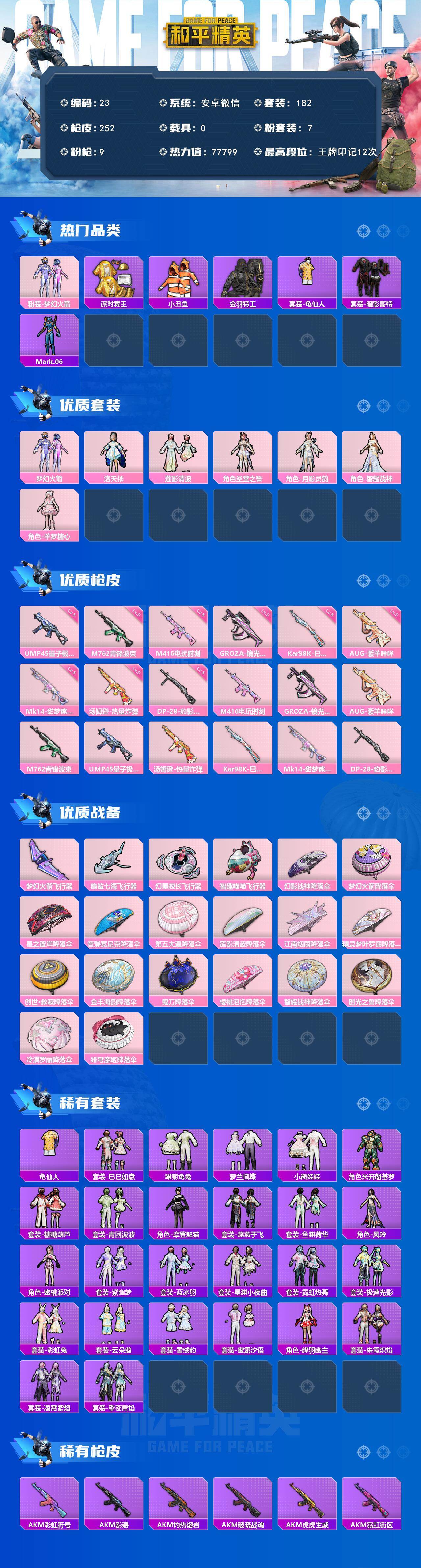 HPLX4134818和平精英账号详情图2