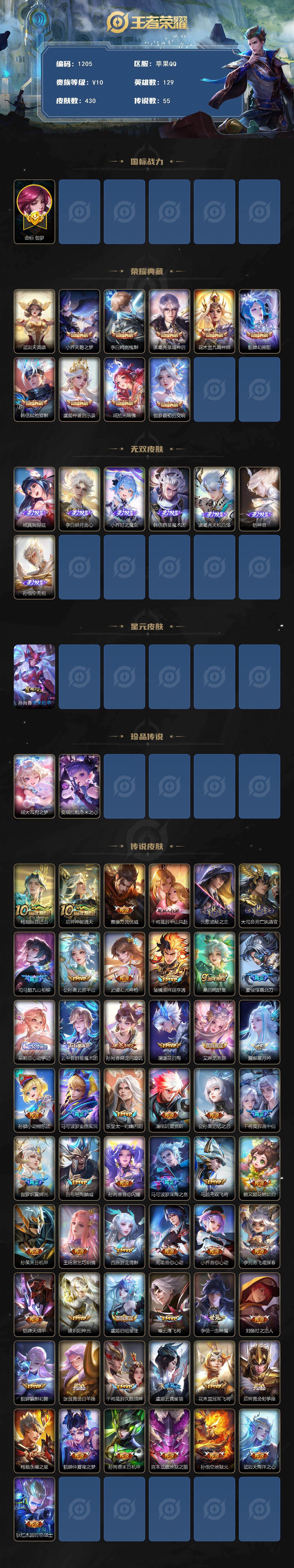 WZCMW4171552王者荣耀账号详情图2