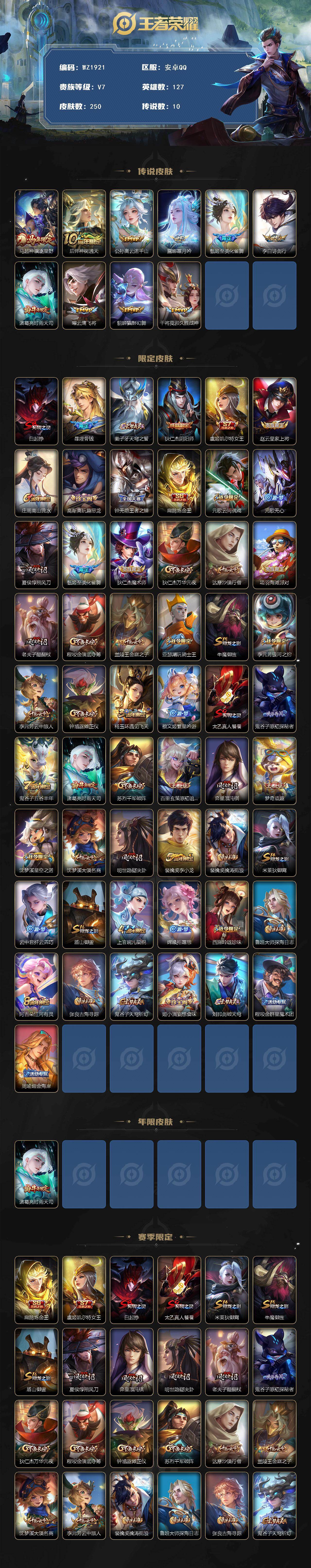 WZCMW4175587王者荣耀账号详情图2