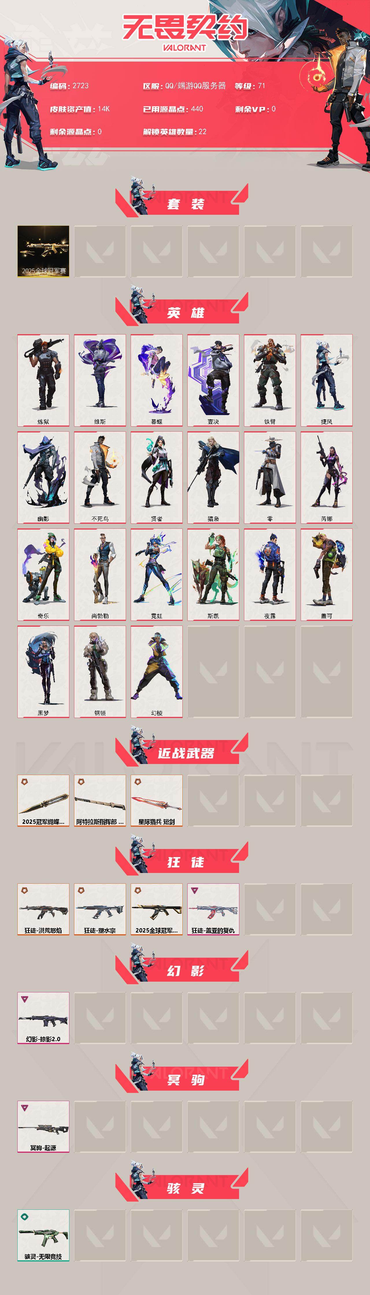 WWQXL414062无畏契约账号详情图2