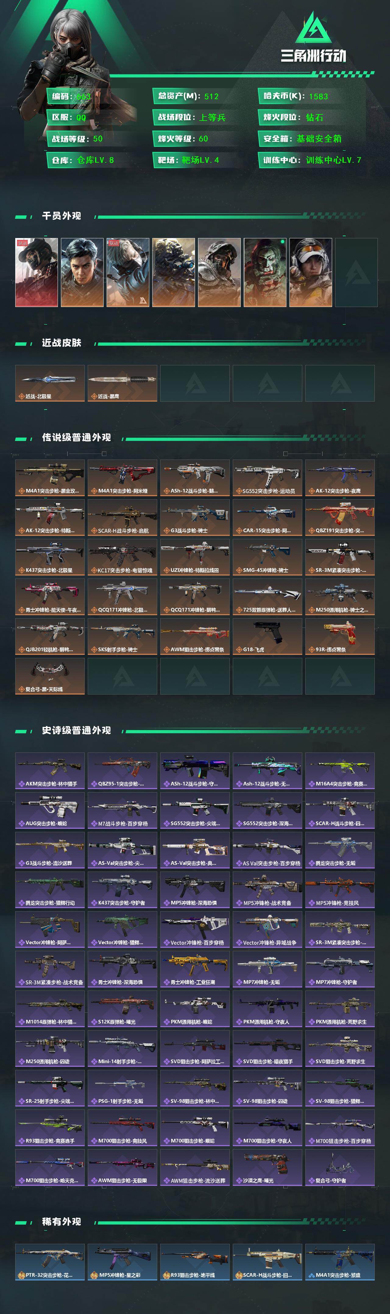 SJZCMW448667三角洲行动账号详情图2