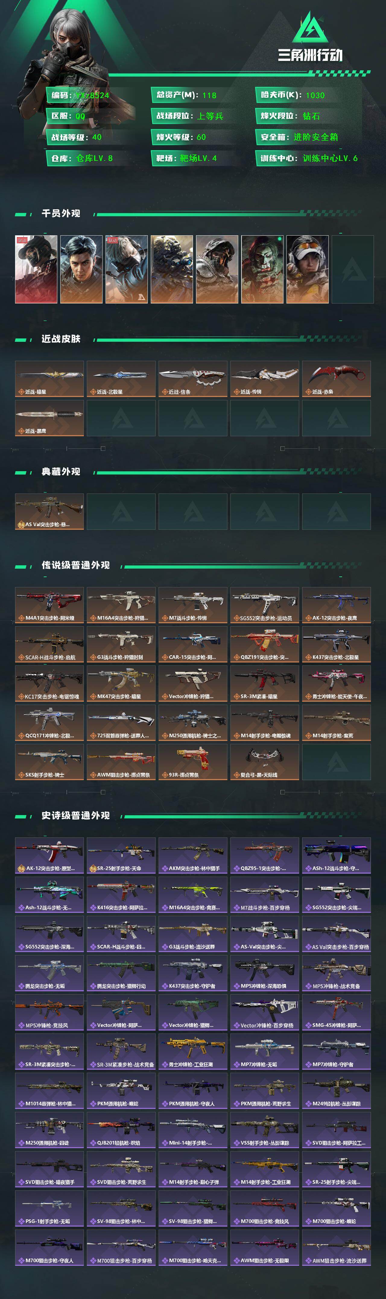 SJZCMW448820三角洲行动账号详情图2