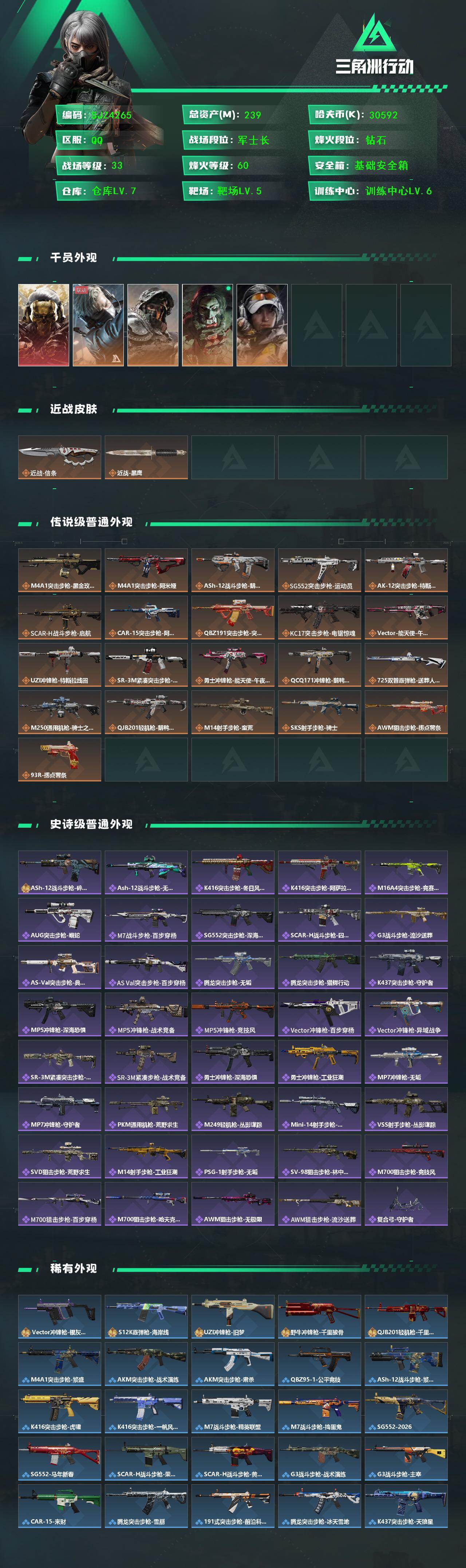 SJZEY448921三角洲行动账号详情图2 SJZEY448921三角洲行动账号详情图2