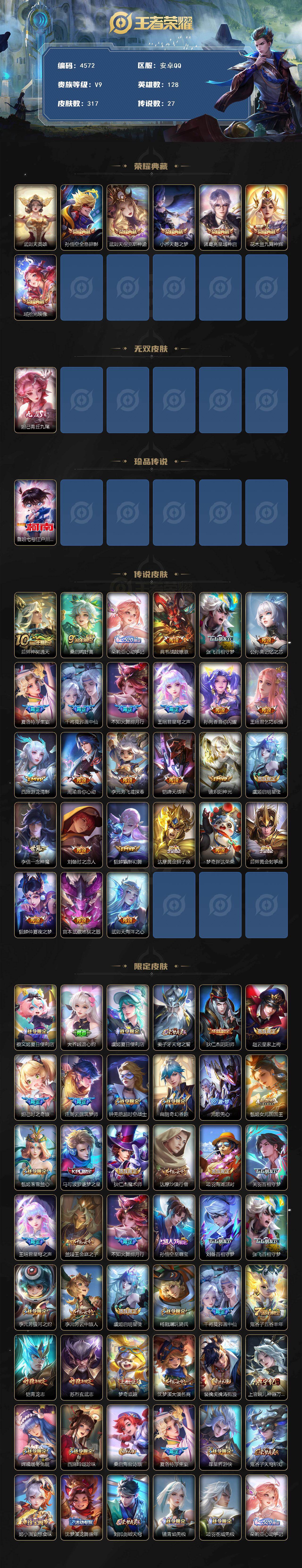 WZCMW4173093王者荣耀账号详情图2