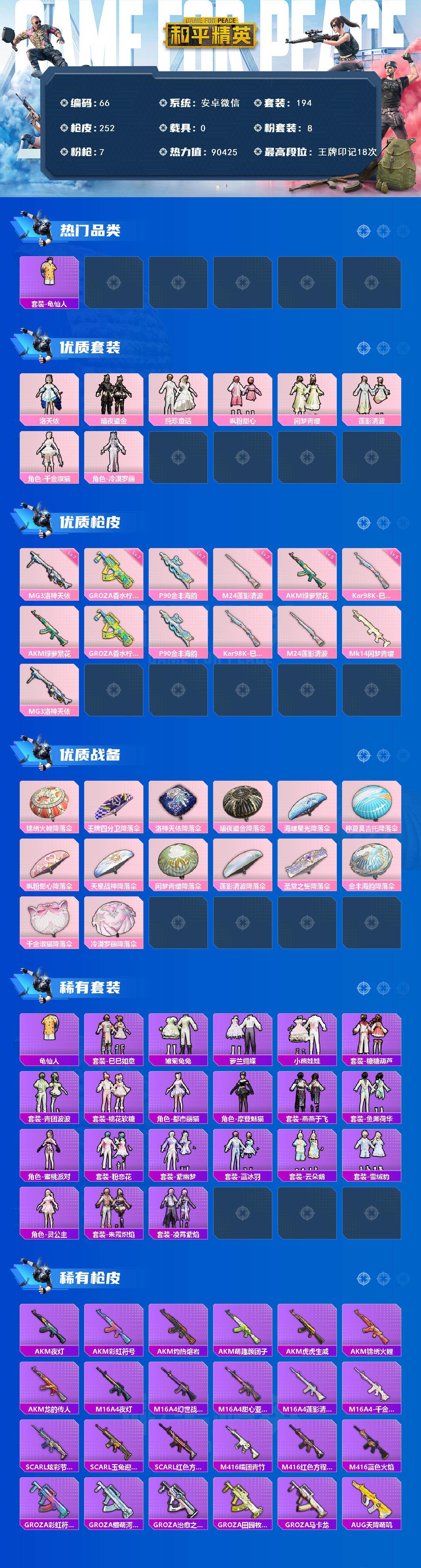 HPLX4134777和平精英账号详情图2