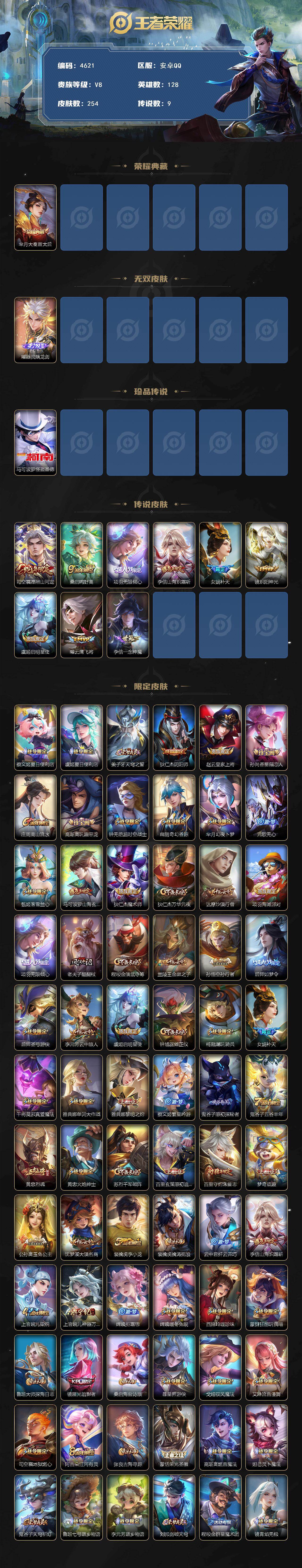 WZCMW4175042王者荣耀账号详情图2