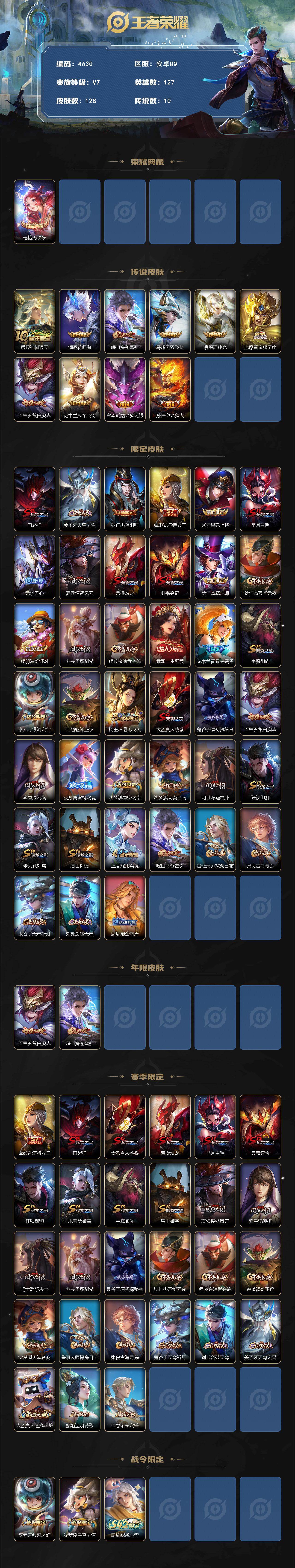 WZCMW4175047王者荣耀账号详情图2