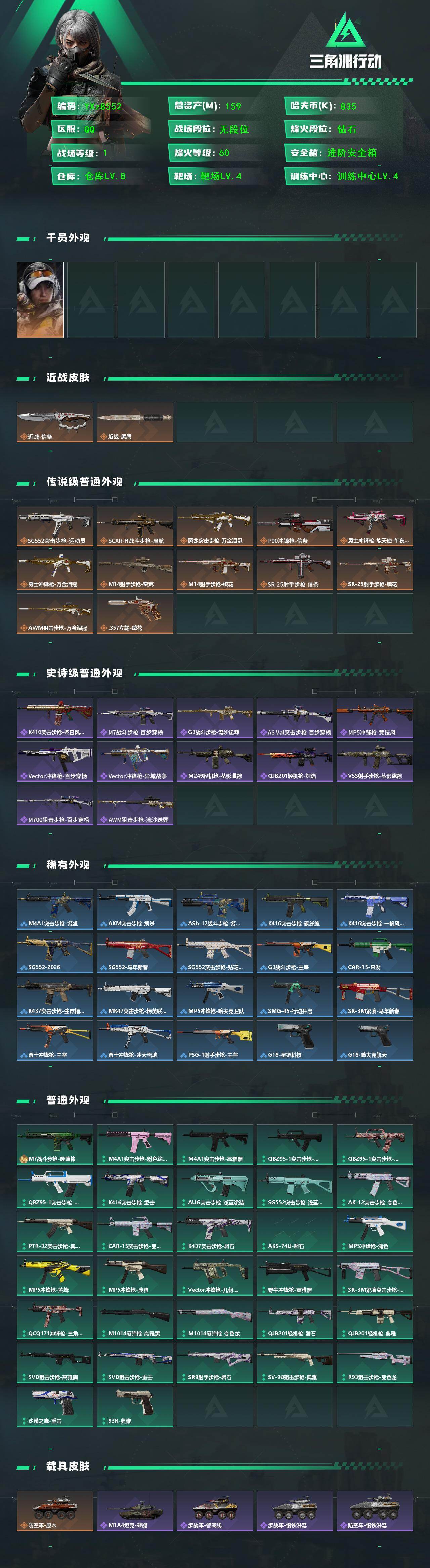 SJZCMW450792三角洲行动账号详情图2
