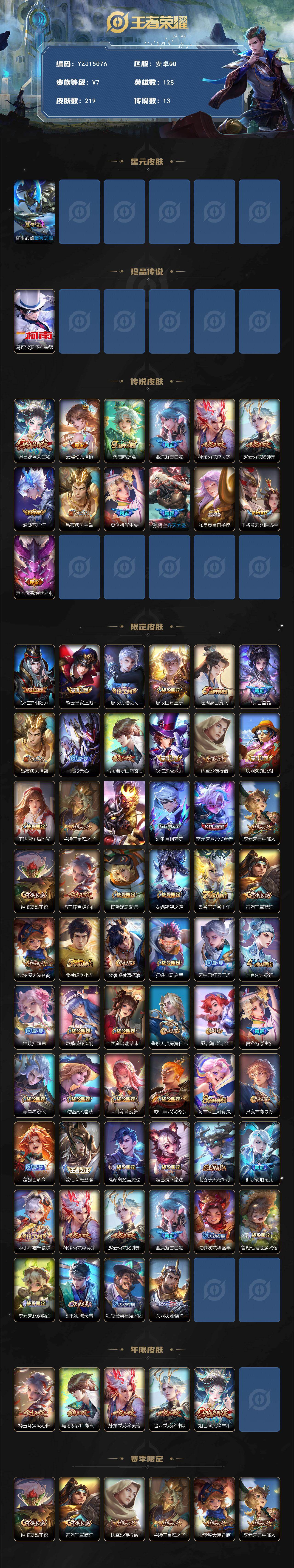 WZCMW4176368王者荣耀账号详情图2