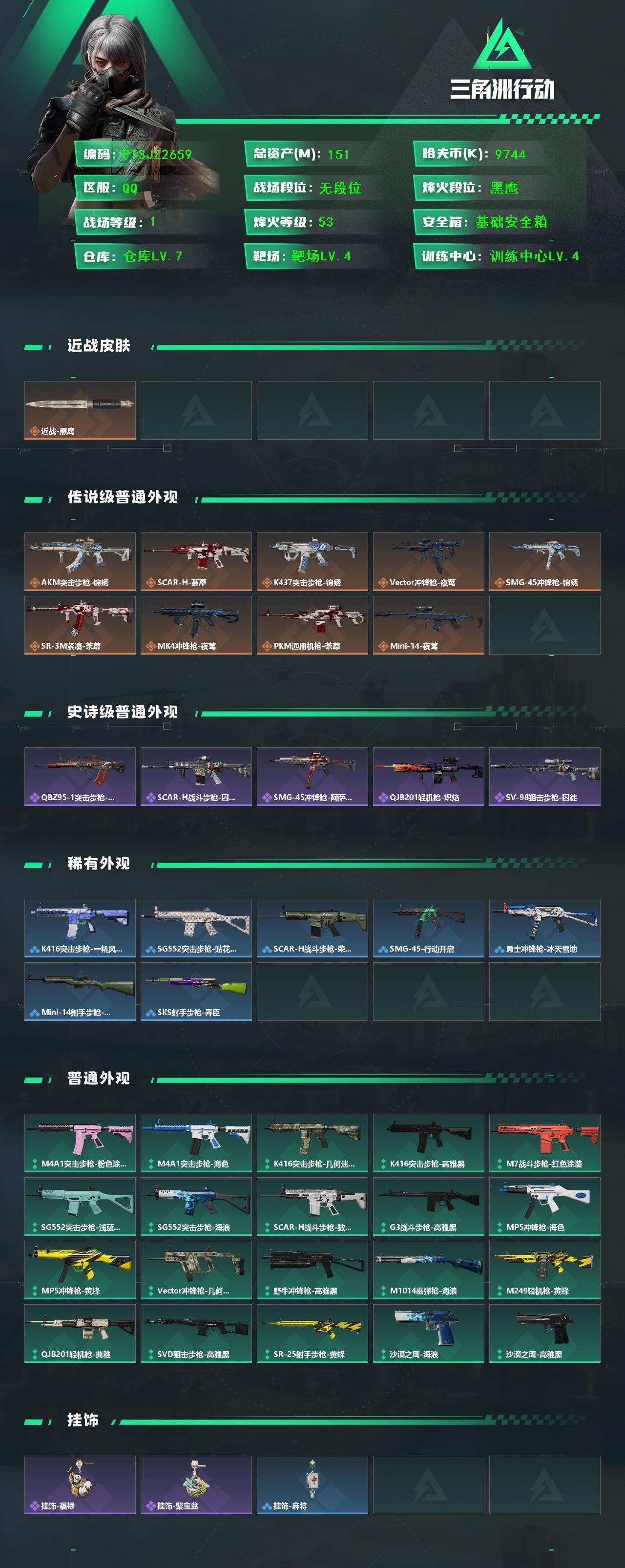 SJZCMW455155三角洲行动账号详情图2