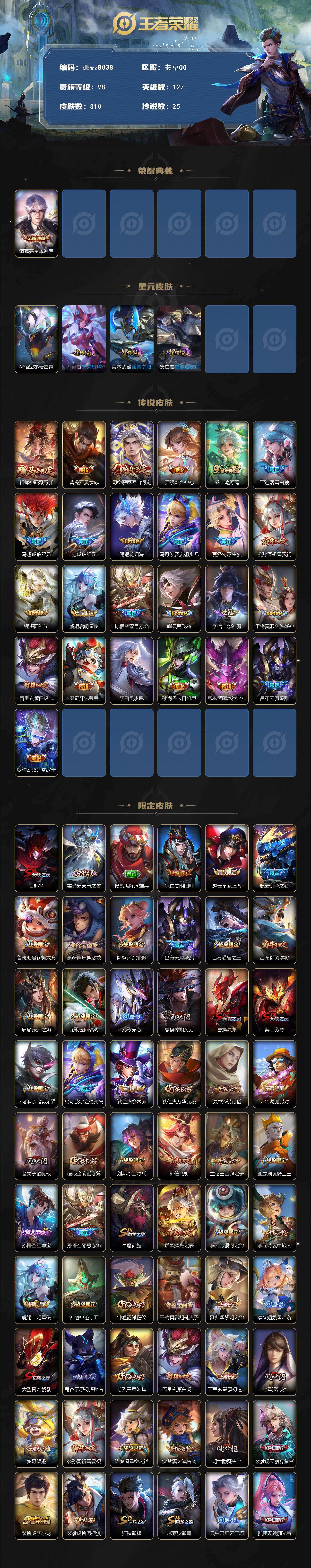 WZCMW4177686王者荣耀账号详情图2