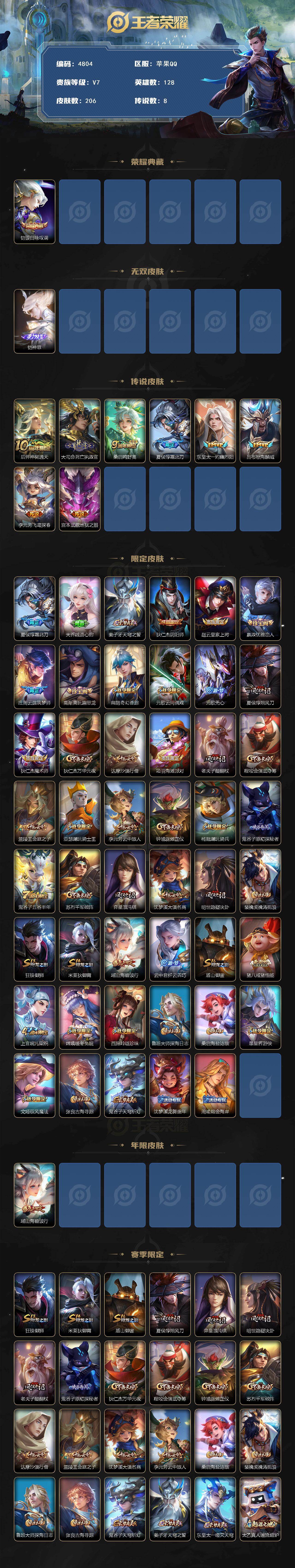 WZCMW4199133王者荣耀账号详情图2