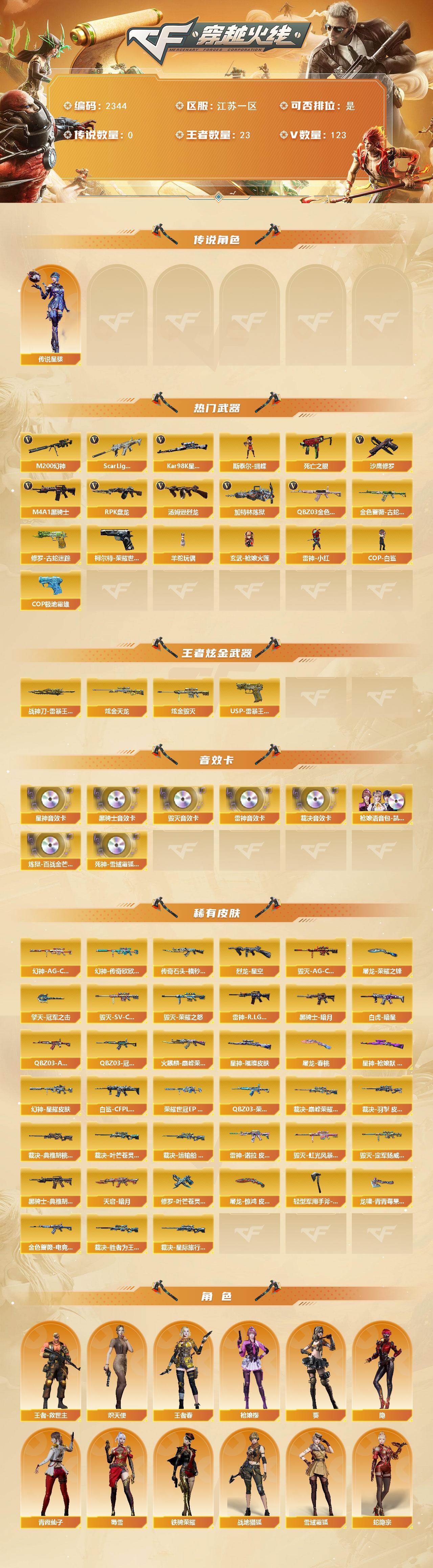 CFCMW446936穿越火线账号详情图2