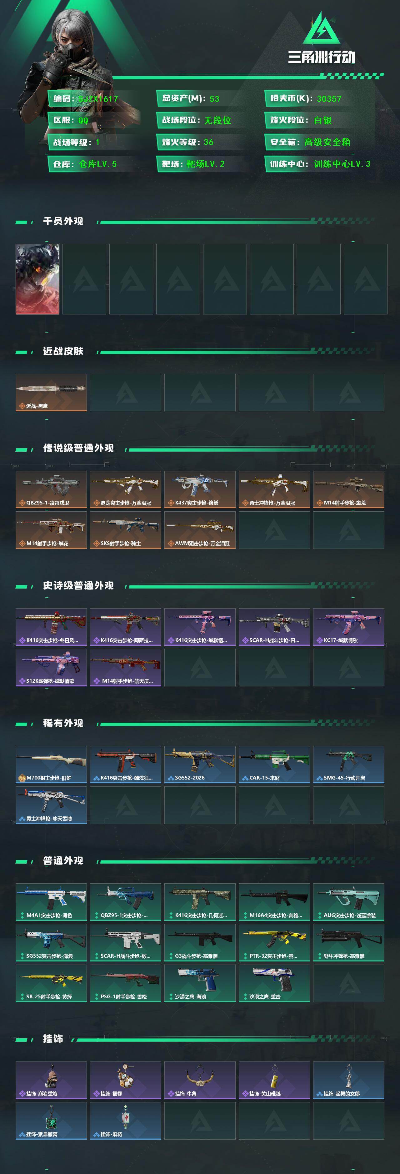 SJZEY453373三角洲行动账号详情图2