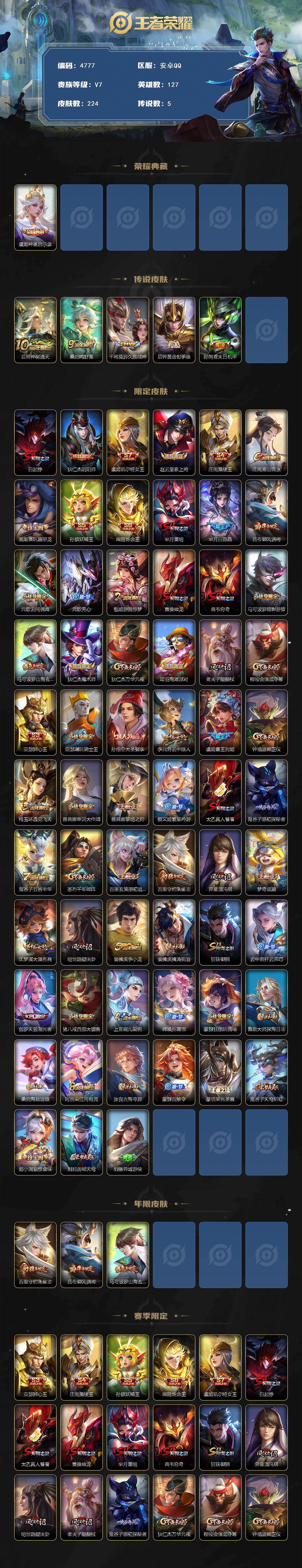 WZCMW4183139王者荣耀账号详情图2