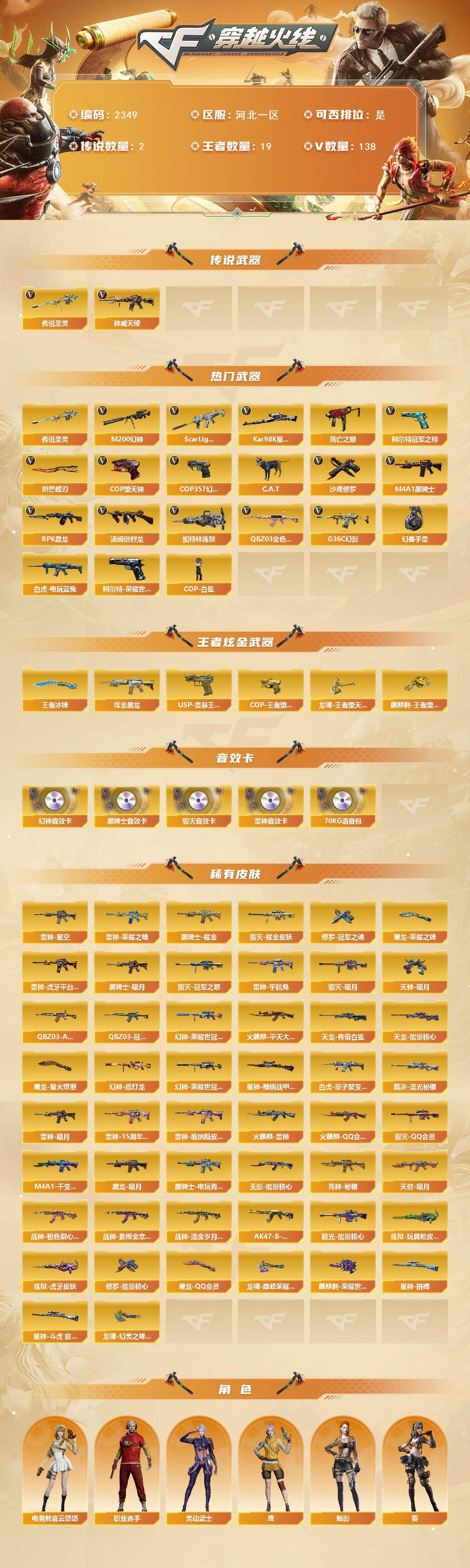 CFCMW447034穿越火线账号详情图2