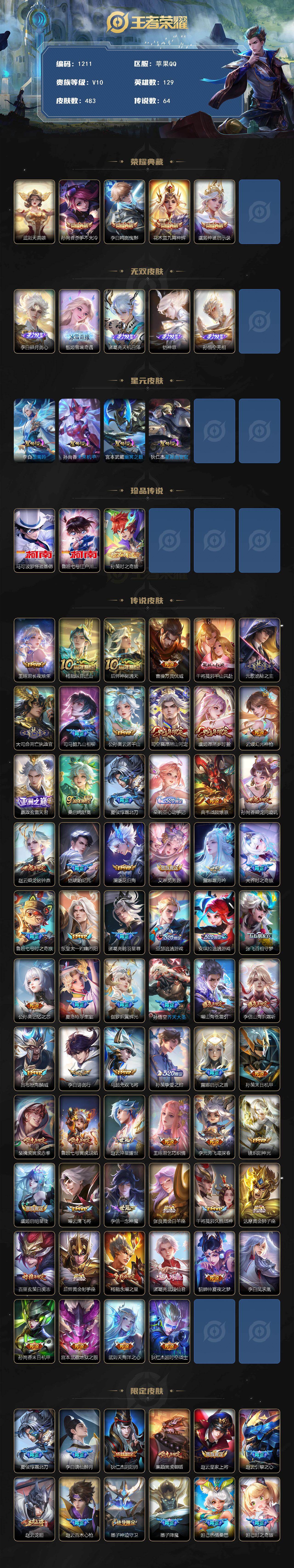 WZCMW4178766王者荣耀账号详情图2