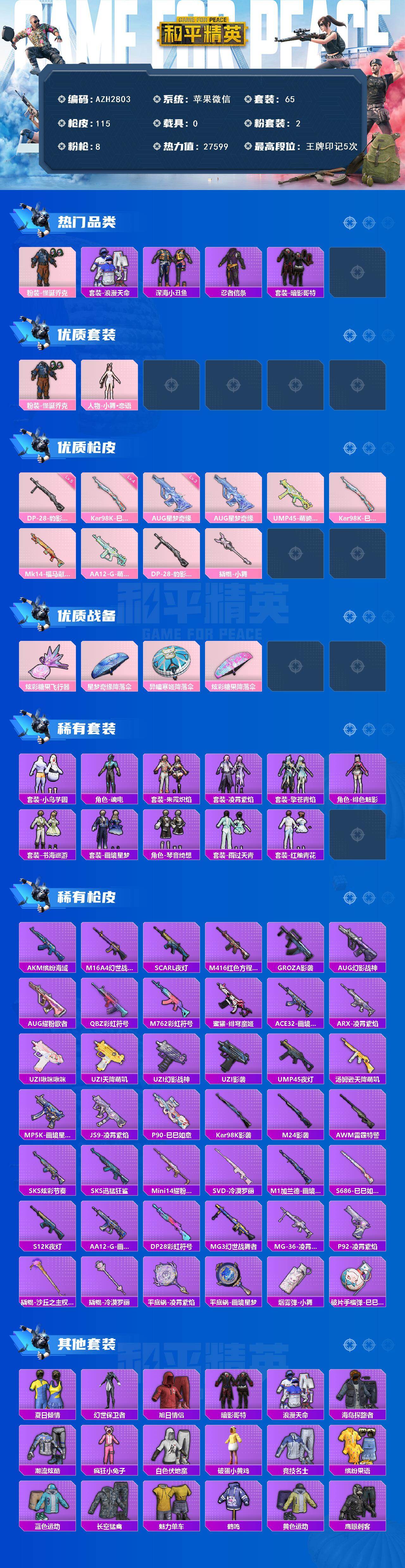 HPCMW497972和平精英账号详情图2 HPCMW497972和平精英账号详情图2