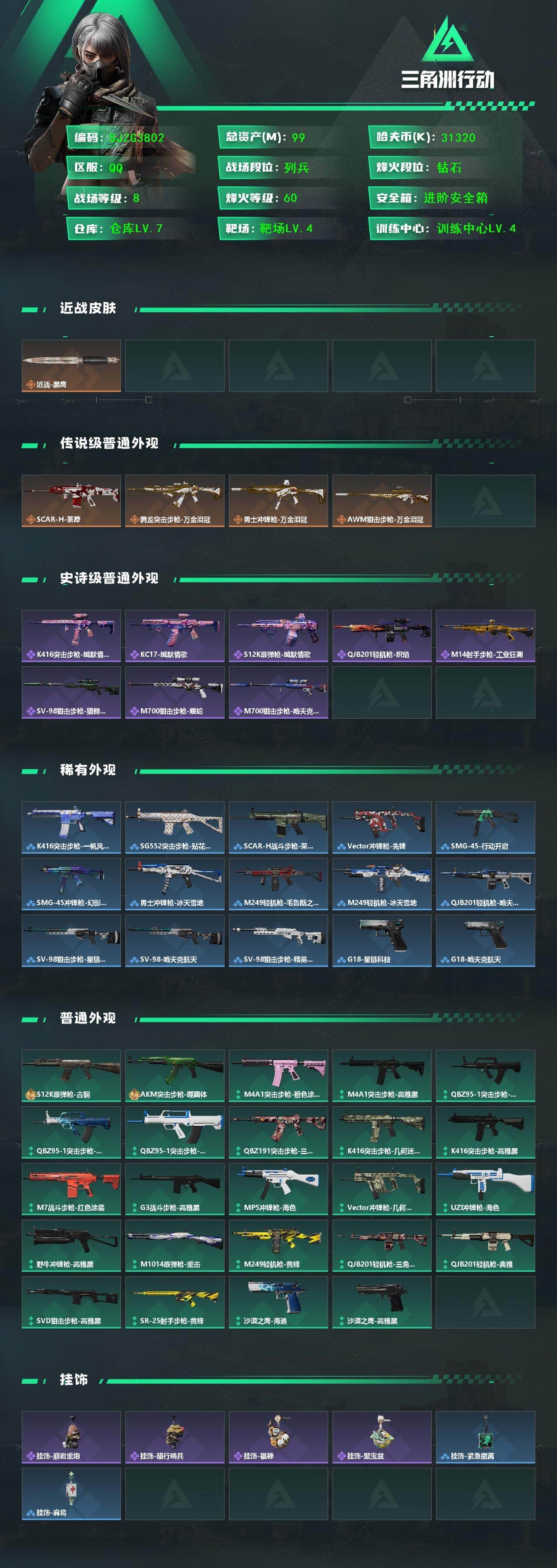 SJZEY450765三角洲行动账号详情图2