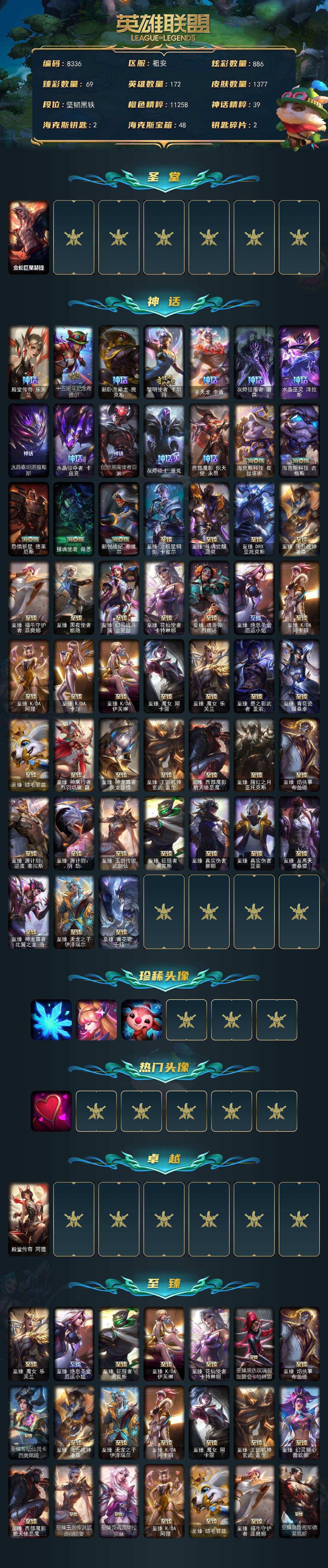 LOLCMW421773英雄联盟账号详情图2